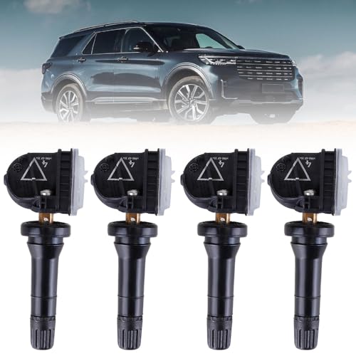 LSGGTIM 4 unidades 2036804 Sensor de presión de neumáticos compatible con Ford Galaxy S-Max Edge Fiesta Mondeo Mustang 2318453 5291383 TPMS con sistema de control de presión de neumáticos de 433 MHz