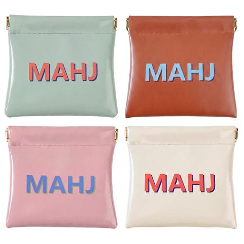 Juego de 4 bolsas para dados Mahjong impermeables