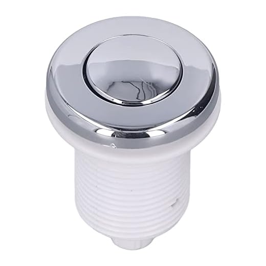 Kit de botão de interruptor de ar, cabeça de aço inoxidável Fácil de usar Interruptor de ar superior de pia 125‑250 V Fácil instalação ABS universal para banheira de hidromassagem