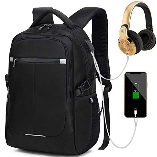 Kriture Laptop Backpack Men Women Business Travel Slim 15.6 Computer Bag with USB