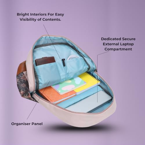 Image of Protecta | Fusion | Backpack | For MacBook & Laptops| College Office | Travel | Made in India | Lightweight | Durable | Women