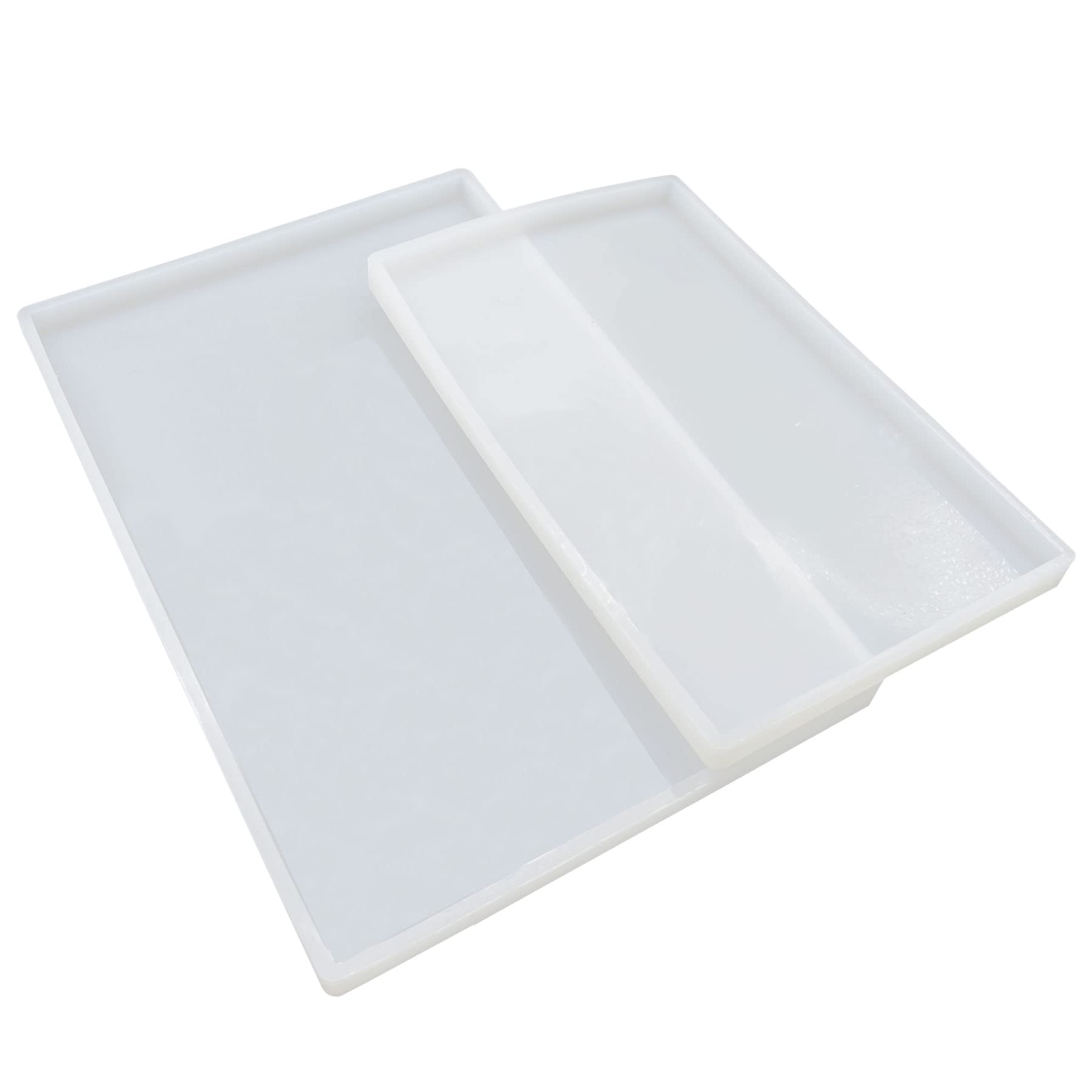 Xfaiz, stampi in silicone, 17 pezzi, grandi stampi per colata in resina fai da te per sottobicchieri in resina, forma rotonda, rettangolare, a forma di cuore, per sottobicchiere