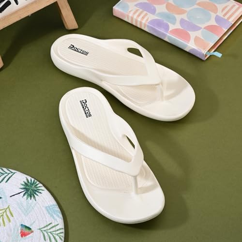 Image of DOCTOR HEALTH SUPER SOFT Stylish Ultra Soft Slippers with Cushion | Comfortable, Premium and Bright Colorful Flip Flops | Lab Tested Cushion and Bounce | Cushioned Footwear | Trendy Women Slippers