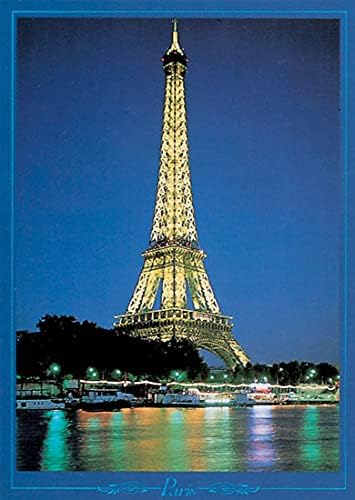 TriX Eiffel Tower + Aluminum Frame Black Poster (Frame Set) 92 x 61.5cm (2400-2292B)