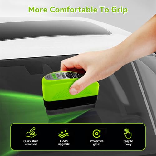 xolear 150ml Windschutzscheiben Reiniger Innen, Oil Film Cleaning Brush, Ölabweisende Folie für Autoscheiben, Automotive Oil Film Cleaning Brush, Scheibenreiniger Auto, Scheibenversiegelung Auto