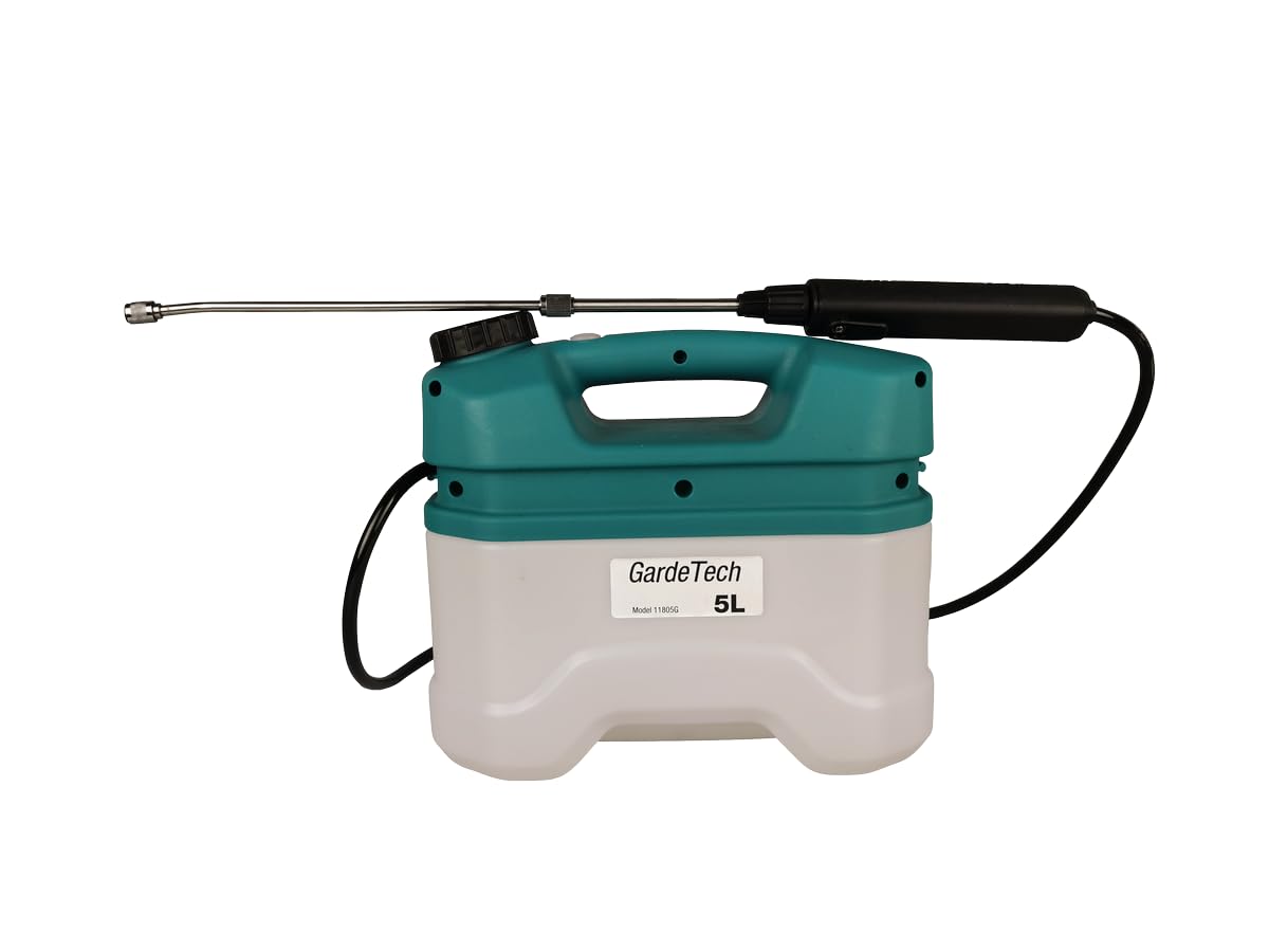 Atomizzatore a Spalla a Batteria | capacità 5l | La Pressione di Esercizio è di 1,5 Bar | 2.5Ah | Irroratrice per Erbacce |11805G