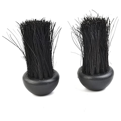 ARMYJY 2Pcs Fireside Companion Brush Head Replacement Hearth Fire Brush Head Refills Cover