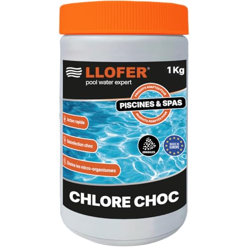 Llofer – Chlore Choc Granulés 1kg – Déclaration ANSES 87595 – Traitement Eau Piscine