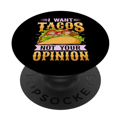 Funny Sarcastic Taco Cinco de Mayo PopSockets PopGrip Adhesivo