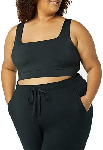 Amazon Essentials Women’s Plus Size Active Sculpt Square Neck Crop Top