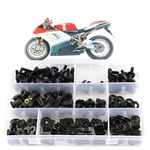 Kit boulons de carénage Xitomer pour Ducati 848 1098 1198 noir mat