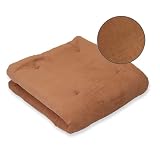 ULLENBOOM Alfombra para gatear de bebé 120x120 cm acolchada en Pana Caramelo (Made in EU) - Alfombra de juego 100% algodón OekoTex, cubrir pañal y como manta de juego para bebé