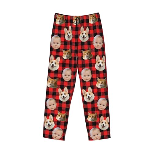 Personalized Pajama Pants Unisex Custom Funny Pajamas Pants With Photo Text Personalized Gifts for Christmas, Birthday3