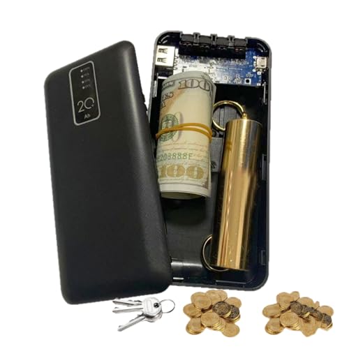 Caja de seguridad de desviación, contenedor de almacenamiento, caja fuerte secreta | Bóveda portátil | Compartimento oculto | Contenedor disfrazado para almacenamiento de objetos de valor de viaje