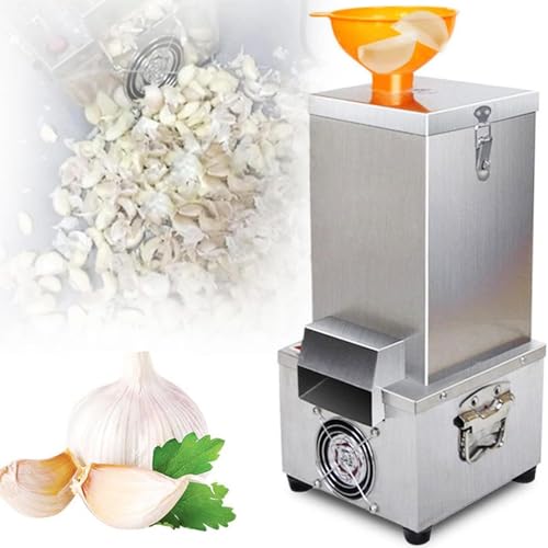 TBLOTYD Electric Garlic Separating Machine with Removable Feed Port, High Efficiency Peeling and Peeling Rate and No Damage, for Restaurants, Barbecues