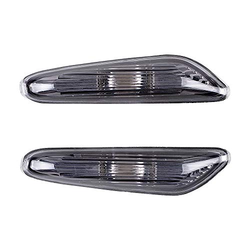 2pcs LED Turn Signal Side Marker Light Covers Compatible with BMW X3 E83 E82 E88 E46 E90 E91 E92 E93 E60 E61 (Selected)