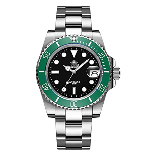Dimensioni: Diametro dell’orologio: 41 mm. Spessore: 13,5 mm. Occhielli: 20 mm. Può essere indossato su un polso da 210 mm. La lunghezza totale dell'orologio è di 220 mm. La doppia fibbia della cintura di sicurezza dispone di 3 micro fori e la lunghezza può essere facilmente regolata.