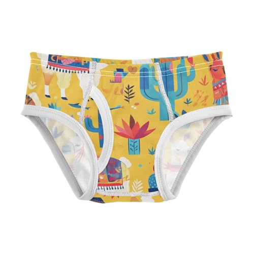 KLL Cute Llamas Ans Cactuses Baby Boys Cotton Briefs Underwear Breathable Children Undies