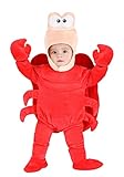 Fun Costumes Disney The Little Mermaid Sebastian for Infants, for Cosplay, Halloween, Beach Party, & Couples Dress Up 0/3 Months