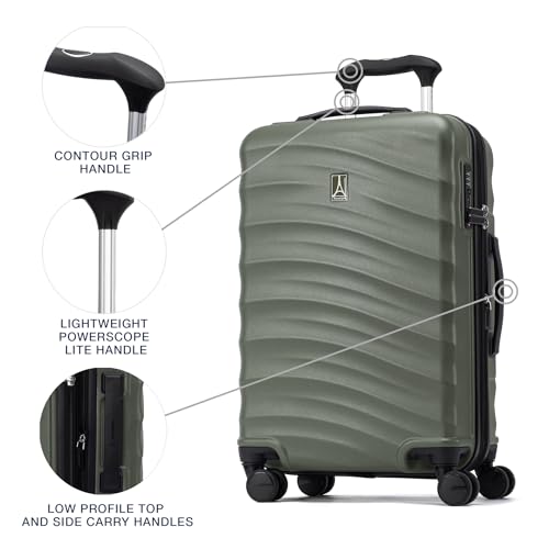 Travelpro Maxlite Air V2 Hardside Expandable Carry on Luggage, 8 Spinner Wheels, Lightweight Hard Shell Suitcase, TSA lock, Slate Green, Carry On 21-Inch - Image 3