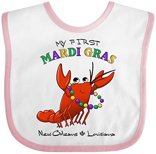inktastic My First Mardi Gras Crawfish Baby Bib