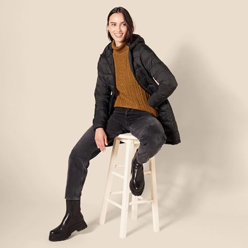 Image of Amazon Essentials Women's Long Sleeve Fisherman Cable Knit Turtleneck Sweater (Available in Plus Size)