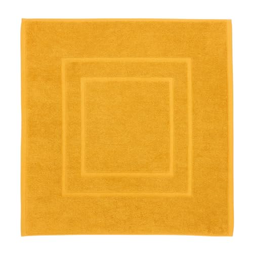 Image of Christy Brixton Bath Mat | 100% Cotton Shower Mat | Super Absorbent | Saffron