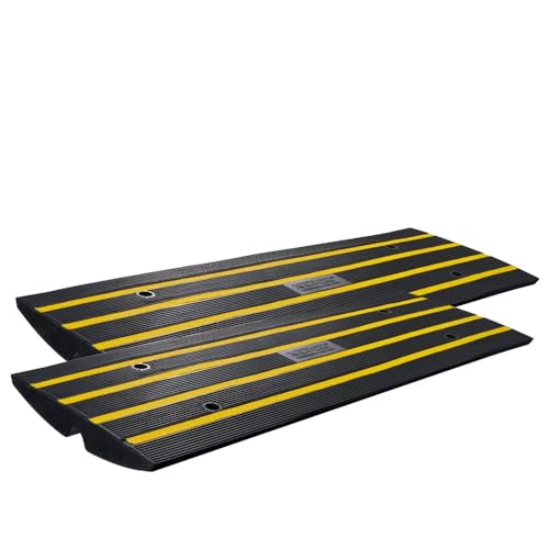 Rampa de caucho resistente para bordillos, 2.6 pulgadas de altura miniatura 1