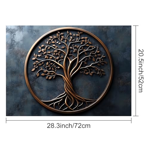 Image of HOMETITUTE Bronze Tree of Life Stove Cover 28x20 Diatomite Heat Mat