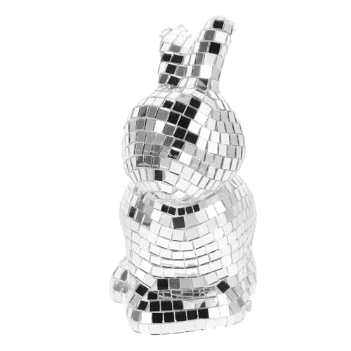 Estatua disco espejado brillante para bodas, fiestas y escenarios: diseño único artesanal para celebraciones festivas y adornos de mesa