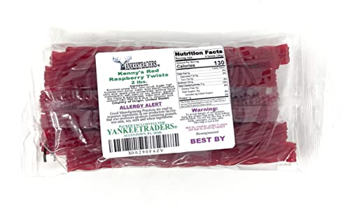 Red Raspberry Licorice Twists, 1 Pound Pack #TOP3