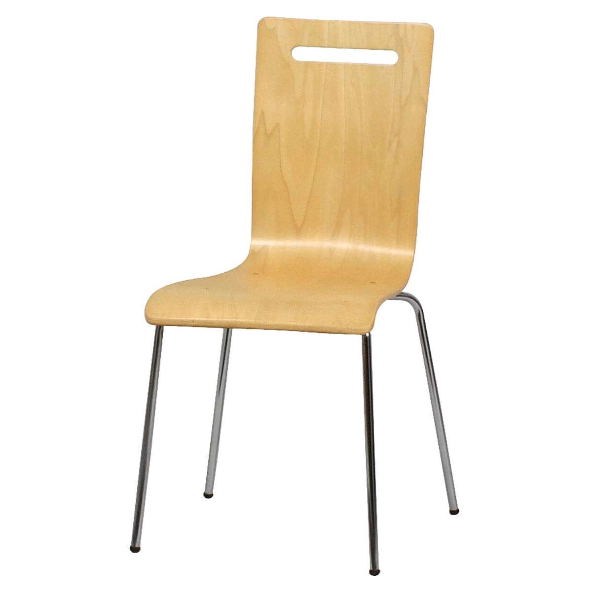 Amazon.co.jp: 【8脚セット】曲げ木 スタッキング チェア ナチュラル