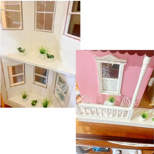 JZK 12x Miniature bonsai models, dollhouse plant set - Image 4