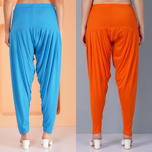 Image of Buy That Trendz Patiala Salwar for Women Relaxed Fit Viscose Patiyala Salwar Harem Bottom Pants