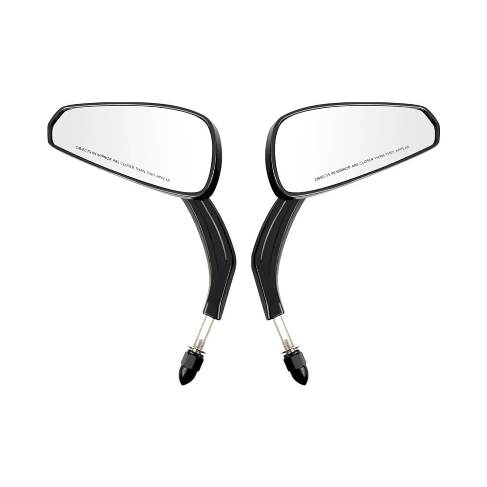 motos Miroir vélo Rétroviseurs De Guidon De Moto 5/16'' Pour Touring,Pour Sportster,Pour Iron 883,Pour Street Pour Glide(Chrome)