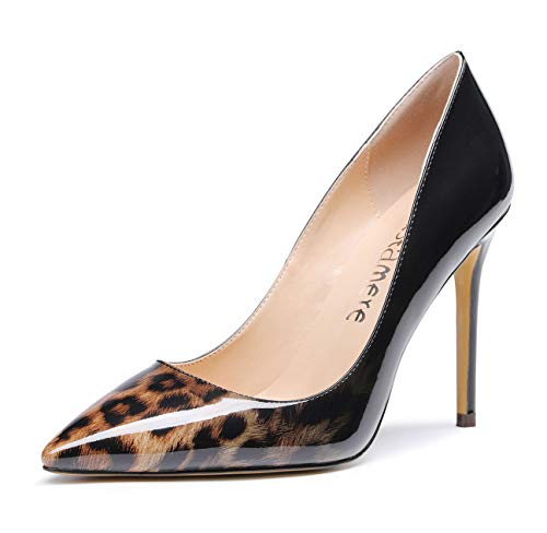 Image of Castamere Womens High Heels Pointed-Toe Slip-on Stilettos Pumps 4Inch Heel Shoes