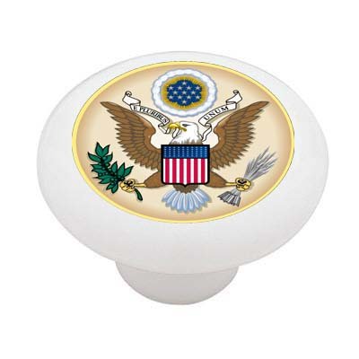 Gotham Decor United States Government Seal Ceramic Drawer Knob