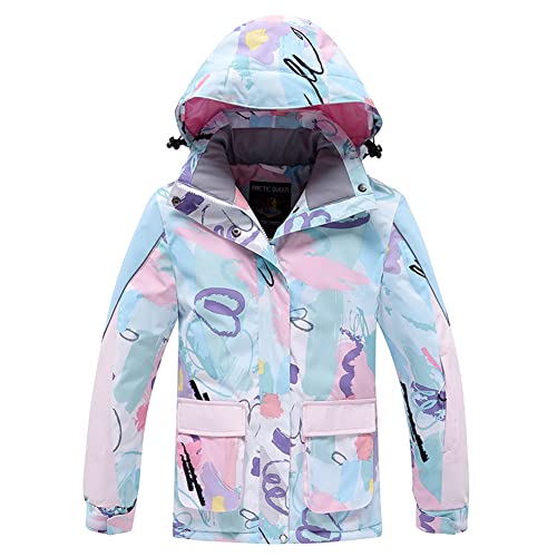 Image of Girls /Boys Snowsuits Hooded Insulated Windproof Winer Coats Ski Jacket Snow Pants Set