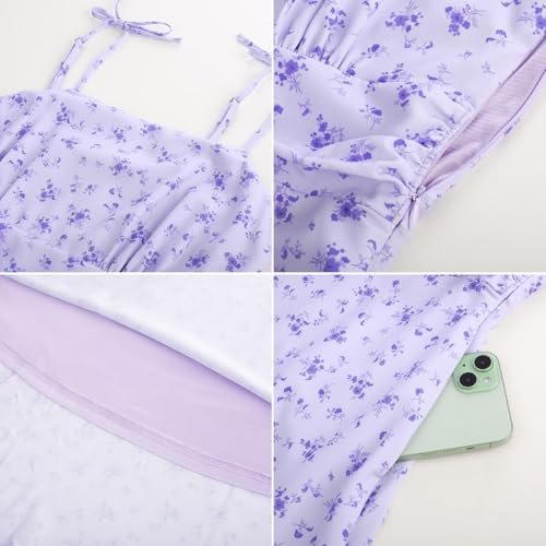 Image of Belle Poque Women's Spaghetti Strap Midi Vintage Tea Party Dress | Belle Poque Women's Spaghetti Strap Midi Vintage Tea Party Dress,A-line,Cocktail Dress,Graduation Homecoming Dress