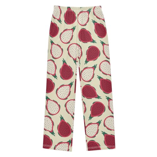 Pitaya Boys Long Pants Soft Trousers Elastic Waist Kids Lounge Bottoms with Pockets S-XL