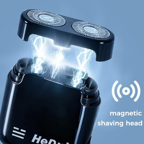 Image of 5 Pack Mini Electric Shaver Portable Travel Shavers Pocket Shaver USB-C Rechargeable Dry Shave Detachable Head Washable Double Head Razor Easy Cleaning Send to Parents Son Boyfriend