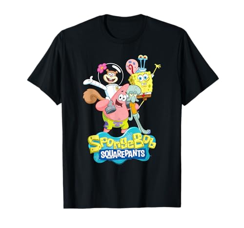 Spongebob Squarepants Sandy, Patrick, Gary and Squidward T-Shirt