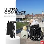 gb Pockit All-Terrain Stroller – Carry-On Compliant, Ultra Compact, Lightweight, Breathable Fabric, Travel-Friendly, Easy Fold, Fits in Overhead Bins, Comfortable for Babies, Velvet Black