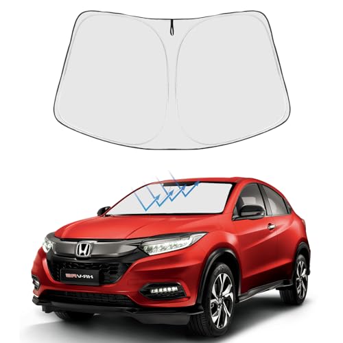 Image of Proadsy 2026 Upgrade Front Windshield Sun Shade Foldable Sunshade Protector Custom Fit 2016-2022 HR-V LX Sport EX EX-L Accessories