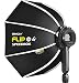Produktbild Impulsfoto SMDV Softbox Speedbox-Flip 24-60 cm Ø | 525 x 130 mm | Einsatzbereit in 1 Sek. | Anpassbarer Speedlite-Adapter