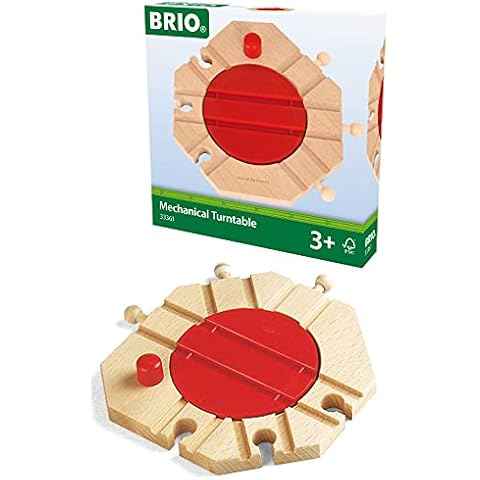 BRIO Mechanical Turntable Wooden Train Track for Kids Age 3 Years Up - Compatible with all BRIO Railway Sets & Accessories Cover