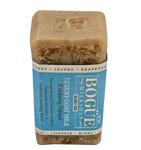 Handmade Goat Milk Soap- BOGUE No.27 Exfoliating Oatmeal Blend to Gently Scub Your Skin with soothing essential oils of Cedarwood, Lavender, Rosemary and Myrrh image 4