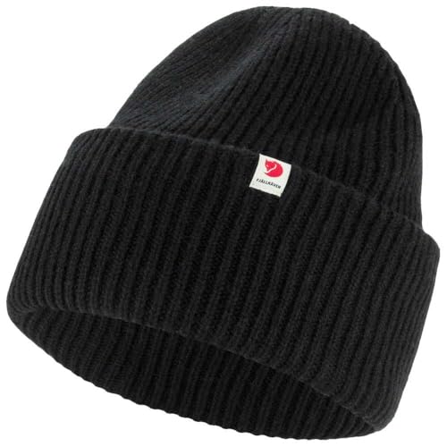 Fjällräven Unisex Fjällräven Heavy Mütze, Black, One Size
