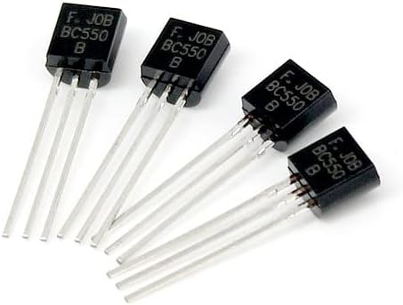 AAKOMA Transistor 50pcs BC550 Transistors kit Silicon NPN Transistor TO-92 45v 100mA Amplifier BJT Triode Diode Transistor in Stock