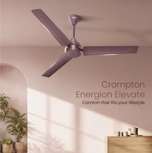 Image of Crompton Energion Elevate 1200mm BLDC Ceiling Fan | Remote Control | 32W Energy Efficient | 5-Star Rated | 350 RPM High Speed | Silent Ceiling Fan | Pack of 1 | 3-Year Warranty